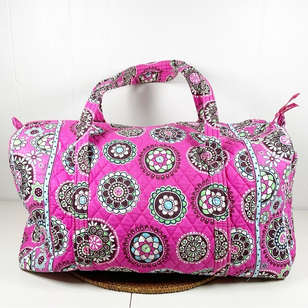 Vera Bradley Large Travel Tote Bag Pink Floral